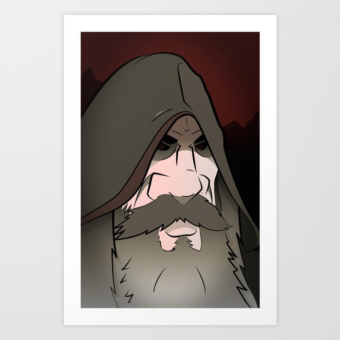 Wizard Status - "Dark Wizard" 11X17 print Art Print