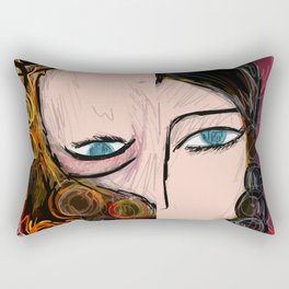 Bipolar portrait Rectangular Pillow