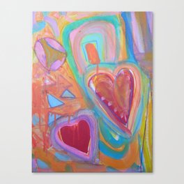 Two Hearts Canvas Print