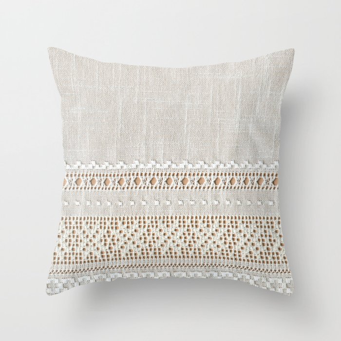Vintage lace 2025 throw pillows