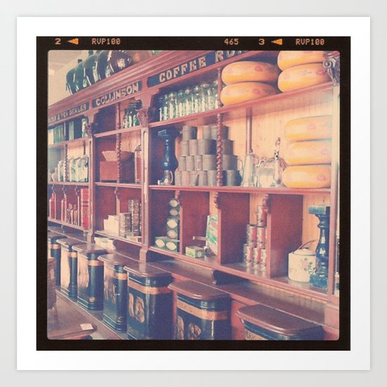 At The Tea Shop Art Print