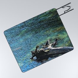 Dead Tree Driftwood River Water  Picnic Blanket