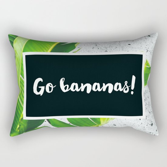 Go BANANAS Rectangular Pillow