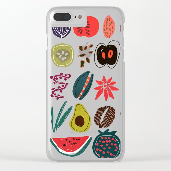 Fruit and Spice Rack Clear iPhone Case