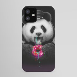 DONUT COP PANDA iPhone Case | Drawing, Doughnut, Donut, Bear, Panda, Funny, Digital 