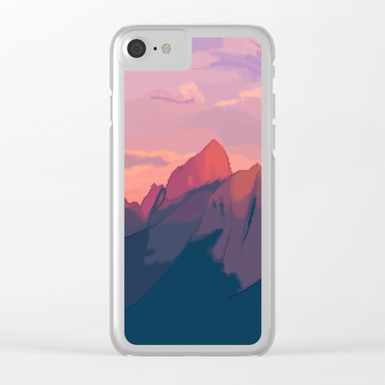 Sunset Hues Clear iPhone Case