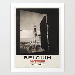 Vintage poster - Antwerp Art Print