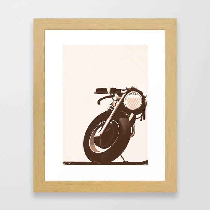 Vintage Motorcycle Framed Art Print