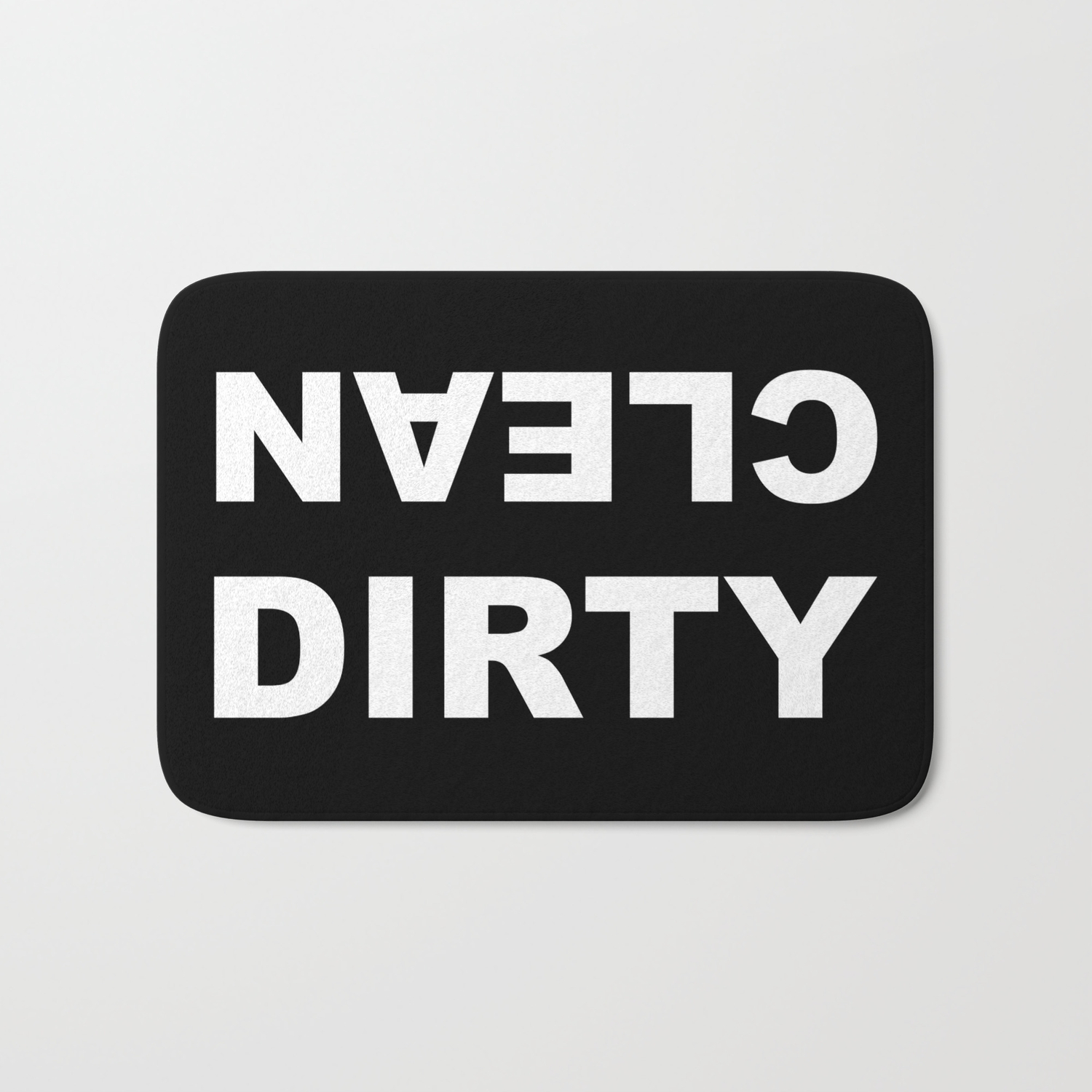 Clean Dirty Bath Mat By Forgetsundaydrivesdesigns Society6