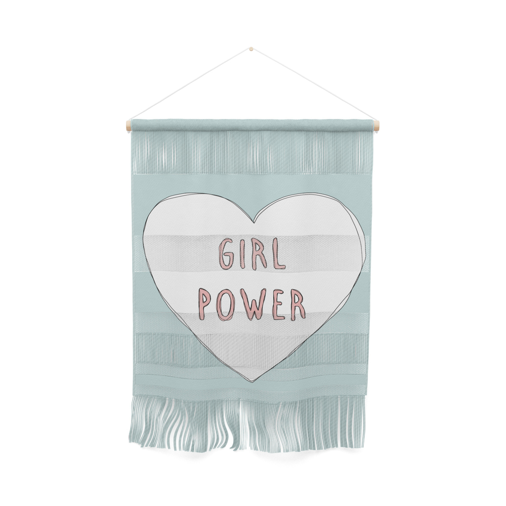 Society6 Girl Power Heart Illustration Girl Gang Prints Wall Hanging By Girlgangprints From Society6 Daily Mail