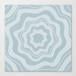 boho floral - coastal blue Canvas Print