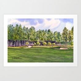 Pinehurst Golf Course No2 Hole 17 Art Print