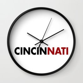 CINCINNATI Wall Clock | Vector, Typography, Graphic Design 