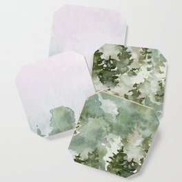 Watercolor Forest Coaster