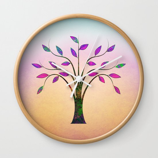 Ornamental Tree Wall Clock