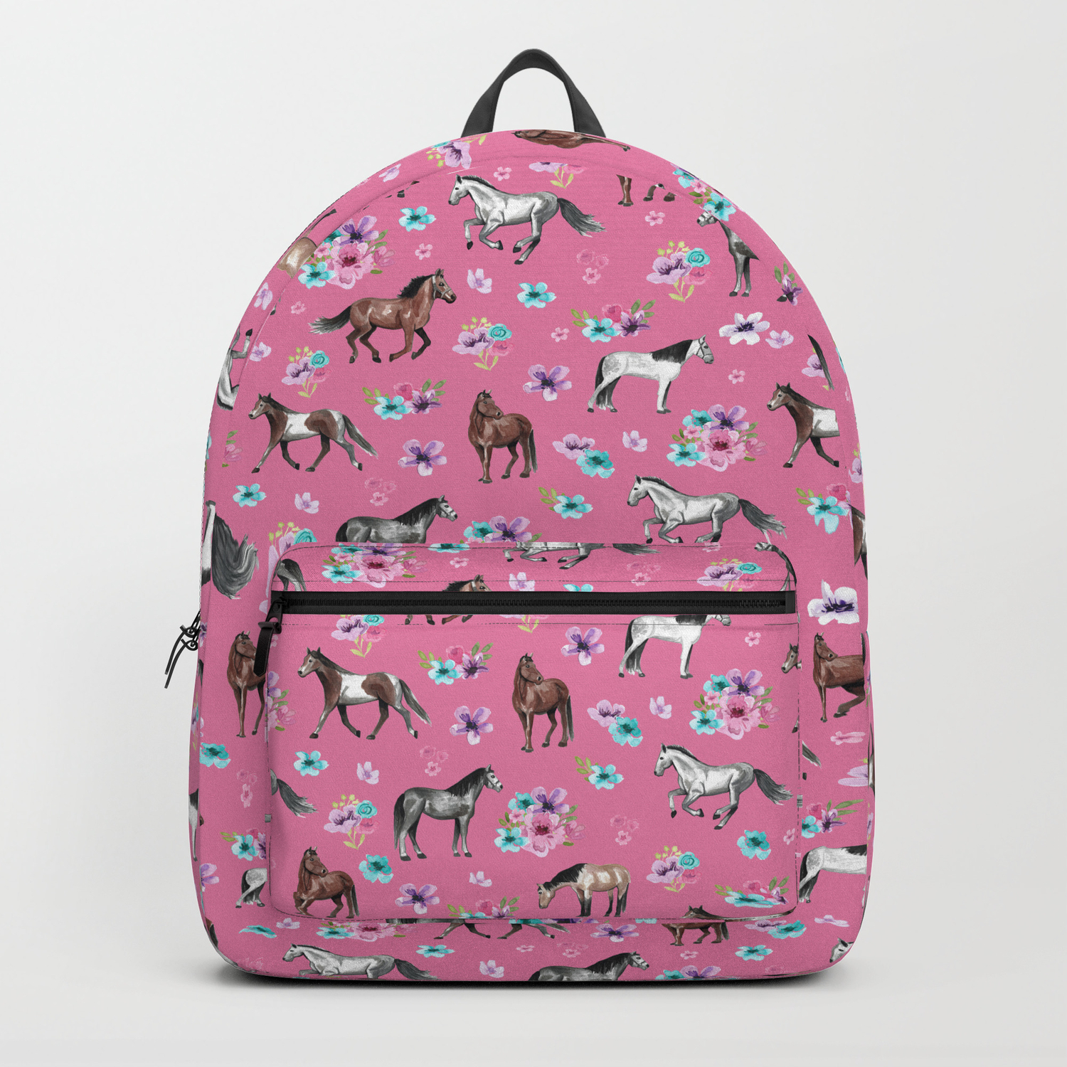 horse print backpack