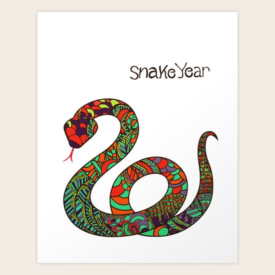 Snake Year Art Print