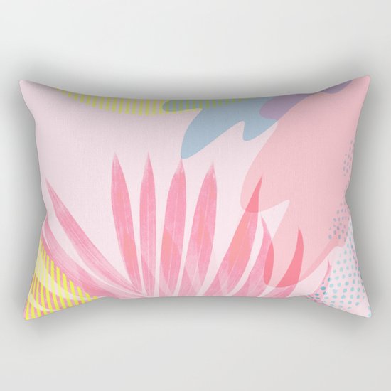 Pastel Jungle Rectangular Pillow