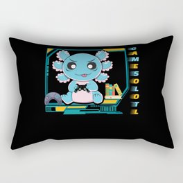 Game Gamer Gaming Axolotl Cute Fish Kawaii Axolotl Rectangular Pillow