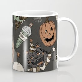 Retro Halloween Pattern Coffee Mug