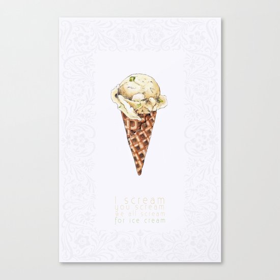 Ice cream Canvas Print
