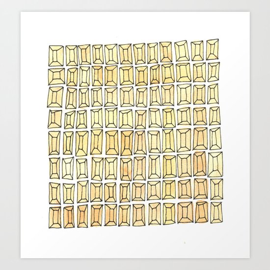 rhinestones 1 Art Print