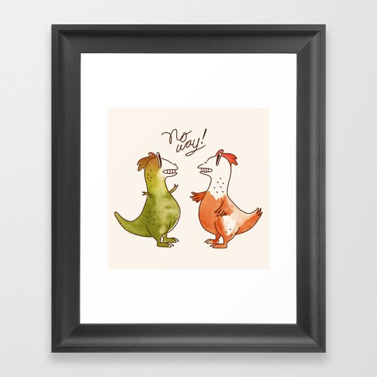 No Way! Framed Art Print