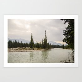 River through the Rocky Mountains Art Print