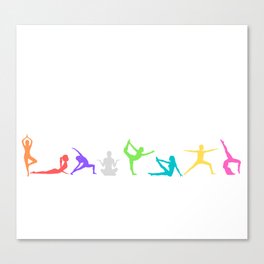 Yoga Spectrum Canvas Print