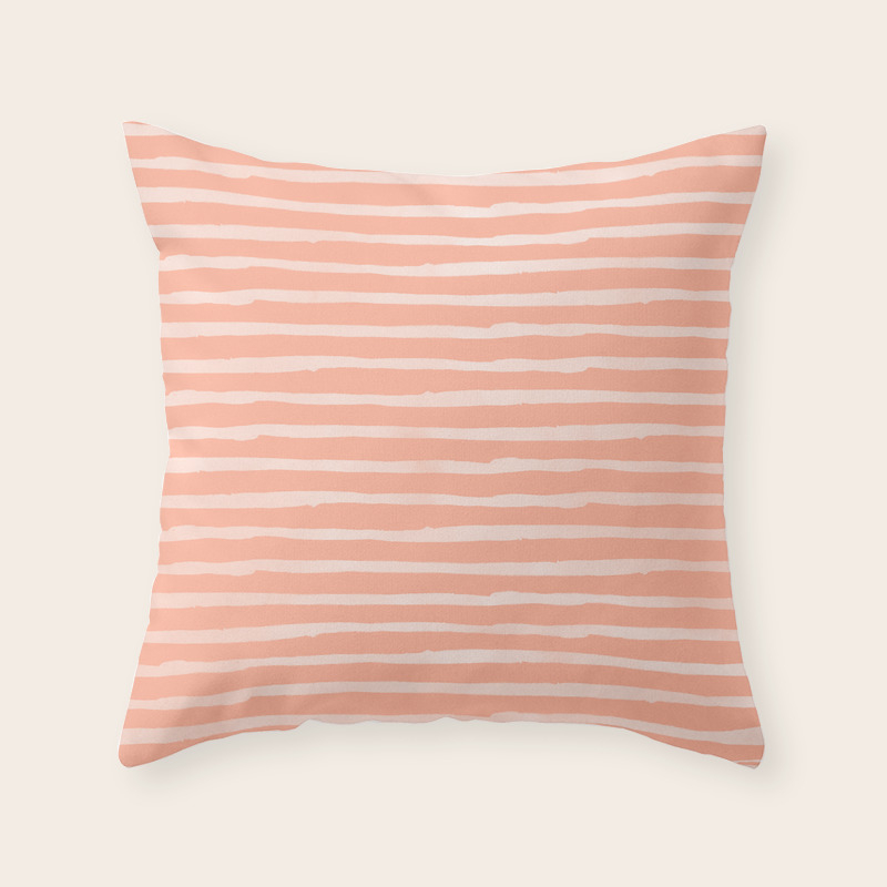 coral pink throw pillows