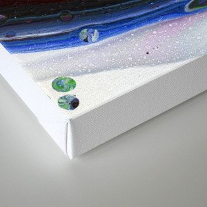 Fluid Acrylic Viii Negative Space Fluid Pour Painting Canvas