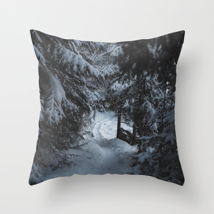 Finland winter scenery Throw Pillow