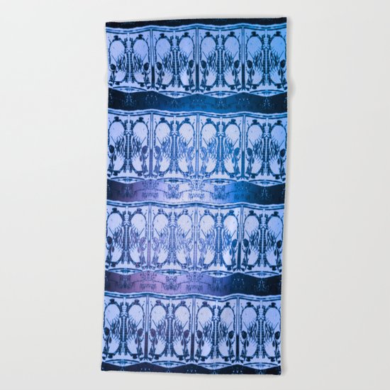 Ice Sword Skulls Beach Towel