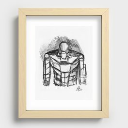 Warbot Sketch #051 Recessed Framed Print