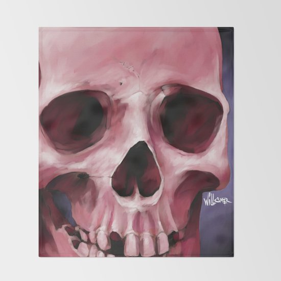 Skull 8 Throw Blanket