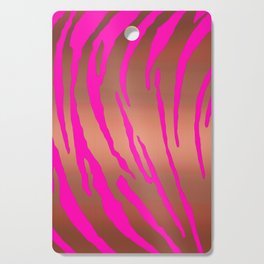 Metallic Tiger Stripes Pinks Cutting Board