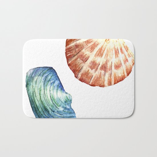 Colorful Shells Bath Mat