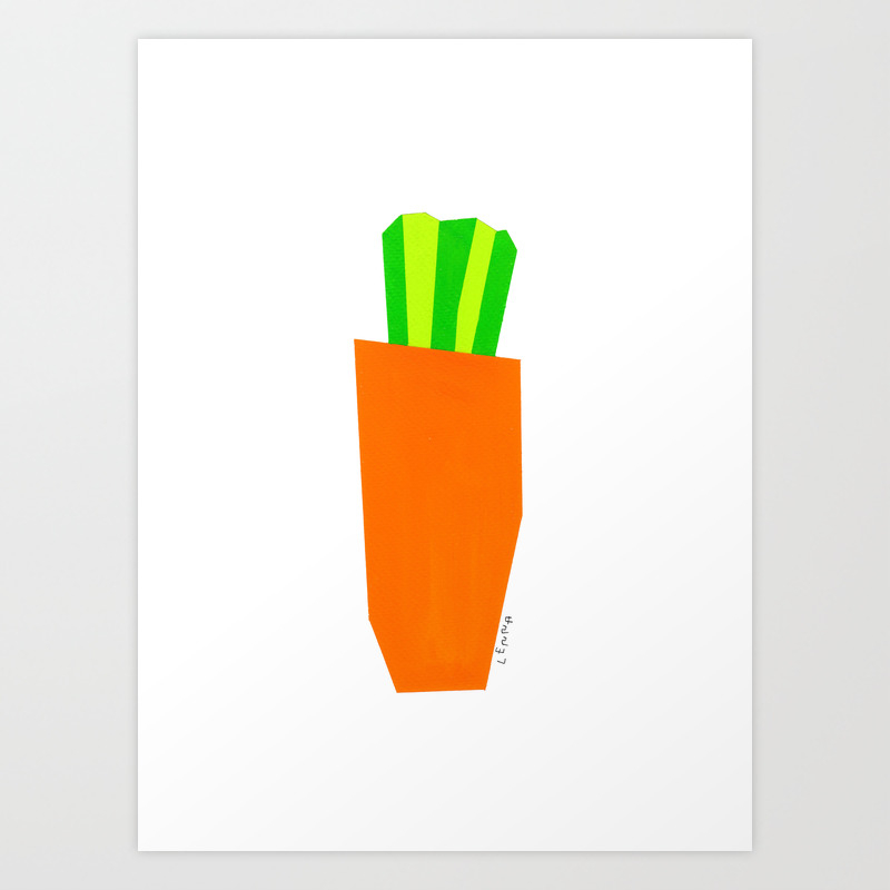 Food Vegetable Painting Illustration Vegan Vegetarian Pop Modern
