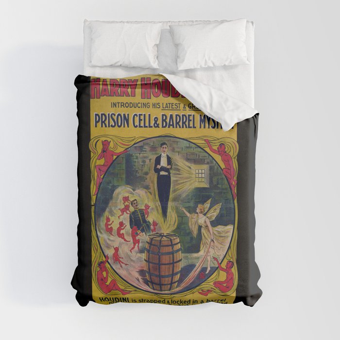 Original Harry Houdini Poster (Prison Breaker) Duvet Cover