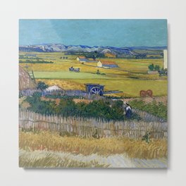Van Gogh Metal Print | Wheat, Fields, Oil, Fine, Vintage, Vangogh, Vincent, Illustration, Fineart, Popular 