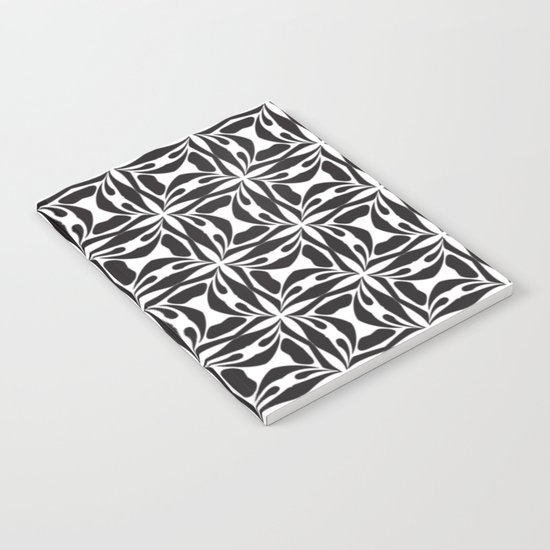 pattern black form 8 Notebook