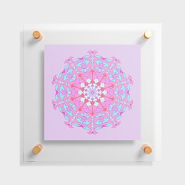 Sweet Baby Pink Mandala Floating Acrylic Print