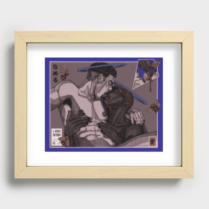 Lick, Series 1, page 4 Recessed Framed Print