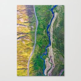 Colourful Landscape of Iceland Canvas Print