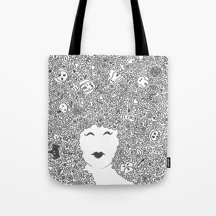 Chaos Curly Head Tote Bag