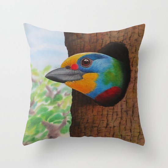 Beautiful Bird Throw Pillow