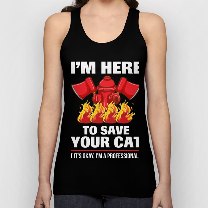 Firefighter T-Shirt For Son/Stepson Tank Top