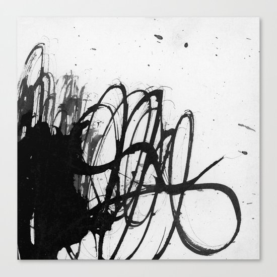 line stain dynamics Canvas Print