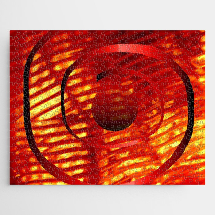 Red Spiral Jigsaw Puzzle