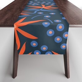 Abstract Botanical Pattern Table Runner